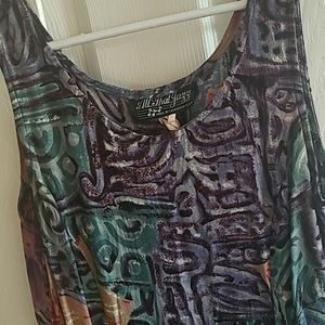 Vintage All That Jazz Floral Midi-Dress